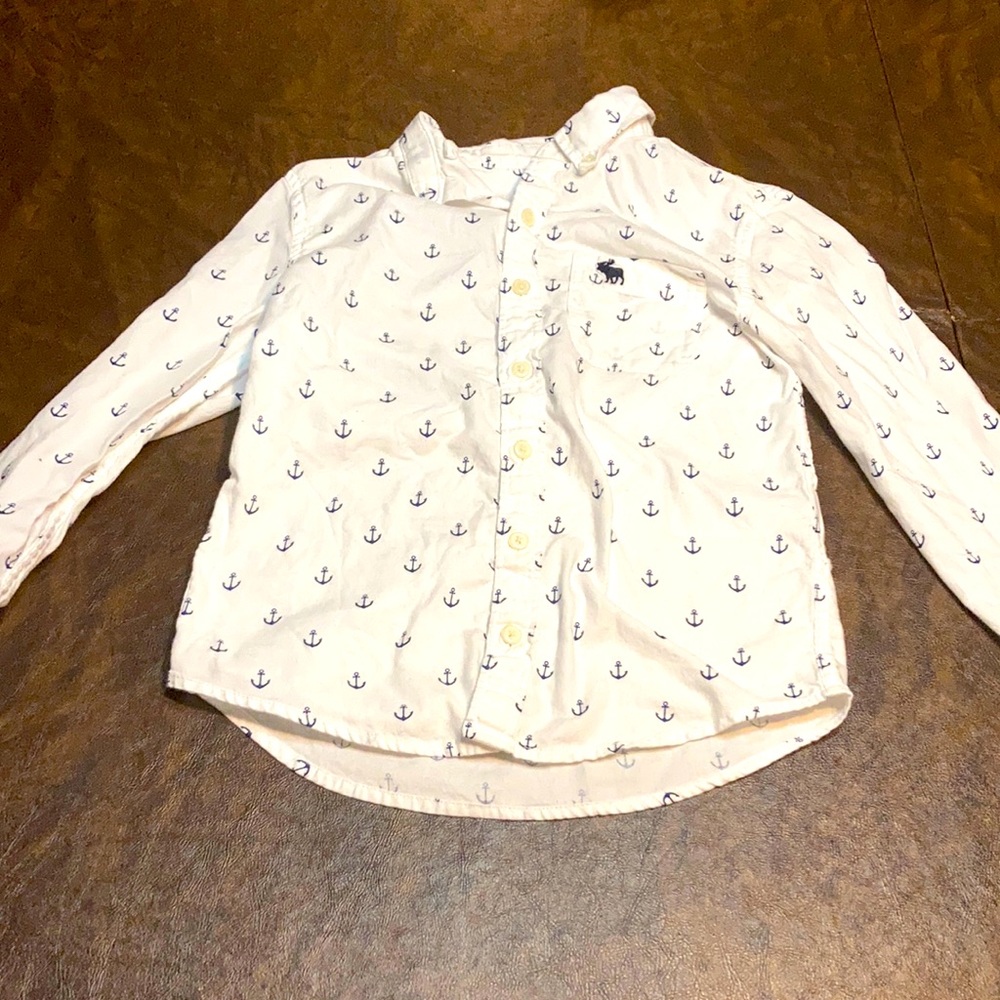 Boys nautical Abercrombie button up